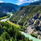 Route 2: Section 2 ; cycling Disentis to Chur, Switzerland